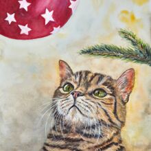 Weihnachtskatze